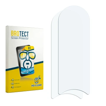 Vorderseite einer Produktverpackung mit dem Markenlogo BROTECT. Daneben ist der zugehörige Displayschutz.
