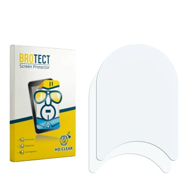 Vorderseite einer Produktverpackung mit dem Markenlogo BROTECT. Daneben ist der zugehörige Displayschutz.