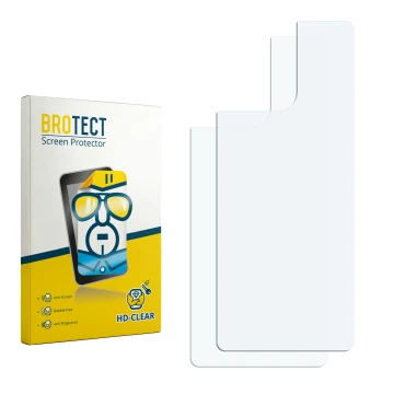 Vorderseite einer Produktverpackung mit dem Markenlogo BROTECT. Daneben ist der zugehörige Displayschutz.