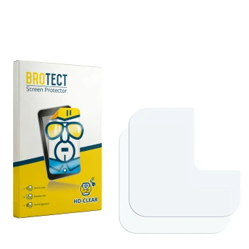 Vorderseite einer Produktverpackung mit dem Markenlogo BROTECT. Daneben ist der zugehörige Displayschutz.
