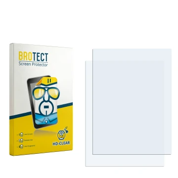 Vorderseite einer Produktverpackung mit dem Markenlogo BROTECT. Daneben ist der zugehörige Displayschutz.