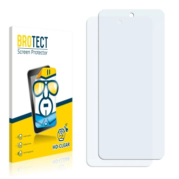 Vorderseite einer Produktverpackung mit dem Markenlogo BROTECT. Daneben ist der zugehörige Displayschutz.