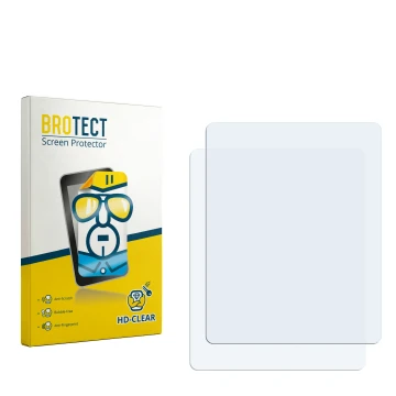 Vorderseite einer Produktverpackung mit dem Markenlogo BROTECT. Daneben ist der zugehörige Displayschutz.