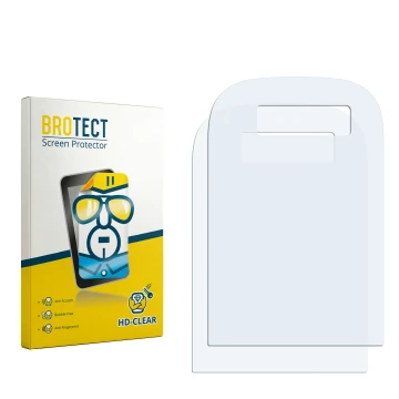 Vorderseite einer Produktverpackung mit dem Markenlogo BROTECT. Daneben ist der zugehörige Displayschutz.