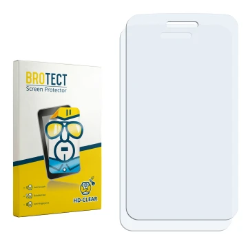 Vorderseite einer Produktverpackung mit dem Markenlogo BROTECT. Daneben ist der zugehörige Displayschutz.