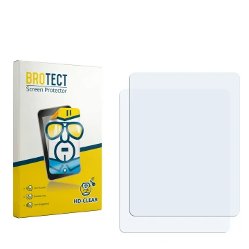 Vorderseite einer Produktverpackung mit dem Markenlogo BROTECT. Daneben ist der zugehörige Displayschutz.