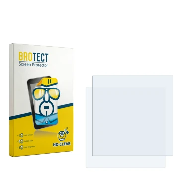 Vorderseite einer Produktverpackung mit dem Markenlogo BROTECT. Daneben ist der zugehörige Displayschutz.