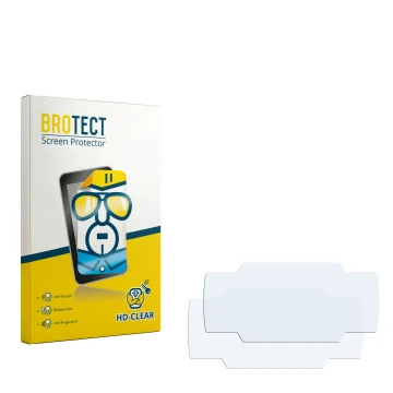 Vorderseite einer Produktverpackung mit dem Markenlogo BROTECT. Daneben ist der zugehörige Displayschutz.