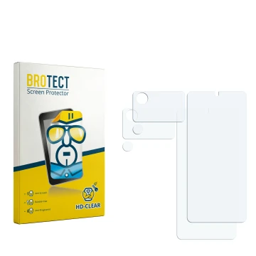 Vorderseite einer Produktverpackung mit dem Markenlogo BROTECT. Daneben ist der zugehörige Displayschutz.