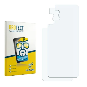 Vorderseite einer Produktverpackung mit dem Markenlogo BROTECT. Daneben ist der zugehörige Displayschutz.