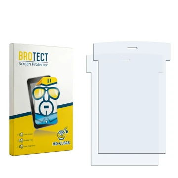 Vorderseite einer Produktverpackung mit dem Markenlogo BROTECT. Daneben ist der zugehörige Displayschutz.
