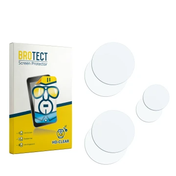 Vorderseite einer Produktverpackung mit dem Markenlogo BROTECT. Daneben ist der zugehörige Displayschutz.