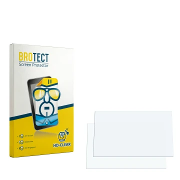 Vorderseite einer Produktverpackung mit dem Markenlogo BROTECT. Daneben ist der zugehörige Displayschutz.