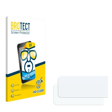 Vorderseite einer Produktverpackung mit dem Markenlogo BROTECT. Daneben ist der zugehörige Displayschutz.