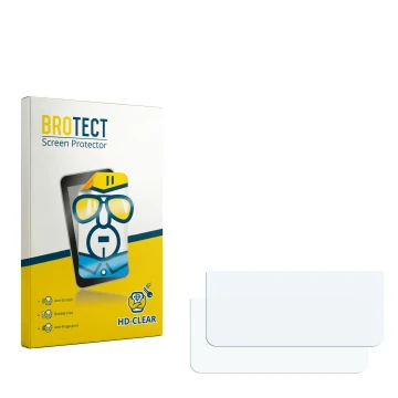 Vorderseite einer Produktverpackung mit dem Markenlogo BROTECT. Daneben ist der zugehörige Displayschutz.