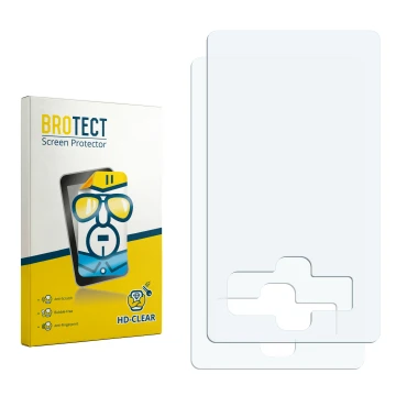Vorderseite einer Produktverpackung mit dem Markenlogo BROTECT. Daneben ist der zugehörige Displayschutz.