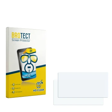 Vorderseite einer Produktverpackung mit dem Markenlogo BROTECT. Daneben ist der zugehörige Displayschutz.