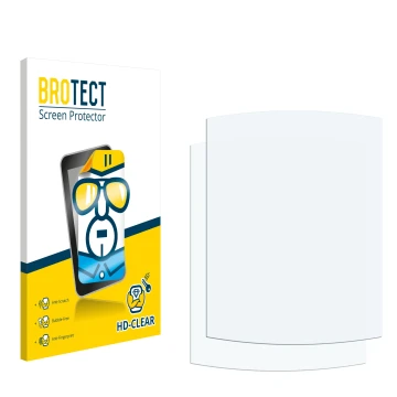 Vorderseite einer Produktverpackung mit dem Markenlogo BROTECT. Daneben ist der zugehörige Displayschutz.