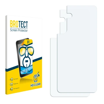 Vorderseite einer Produktverpackung mit dem Markenlogo BROTECT. Daneben ist der zugehörige Displayschutz.