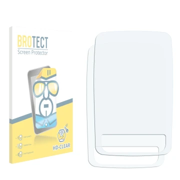 Vorderseite einer Produktverpackung mit dem Markenlogo BROTECT. Daneben ist der zugehörige Displayschutz.