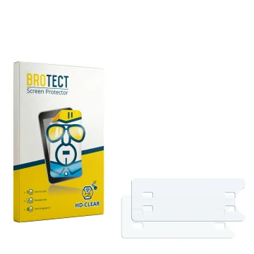 Vorderseite einer Produktverpackung mit dem Markenlogo BROTECT. Daneben ist der zugehörige Displayschutz.