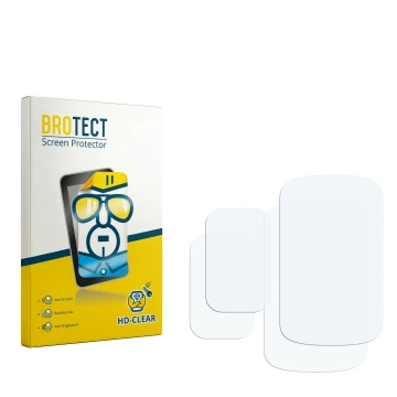 Vorderseite einer Produktverpackung mit dem Markenlogo BROTECT. Daneben ist der zugehörige Displayschutz.