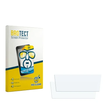 Vorderseite einer Produktverpackung mit dem Markenlogo BROTECT. Daneben ist der zugehörige Displayschutz.