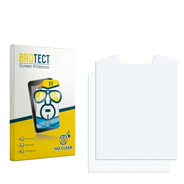 Vorderseite einer Produktverpackung mit dem Markenlogo BROTECT. Daneben ist der zugehörige Displayschutz.