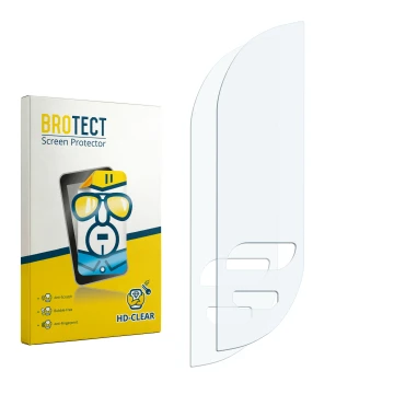 Vorderseite einer Produktverpackung mit dem Markenlogo BROTECT. Daneben ist der zugehörige Displayschutz.