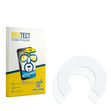 Vorderseite einer Produktverpackung mit dem Markenlogo BROTECT. Daneben ist der zugehörige Displayschutz.