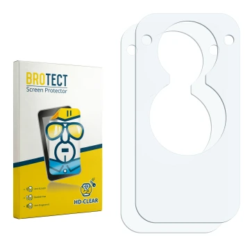 Vorderseite einer Produktverpackung mit dem Markenlogo BROTECT. Daneben ist der zugehörige Displayschutz.