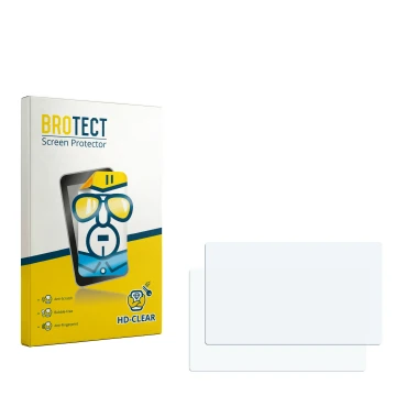 Vorderseite einer Produktverpackung mit dem Markenlogo BROTECT. Daneben ist der zugehörige Displayschutz.