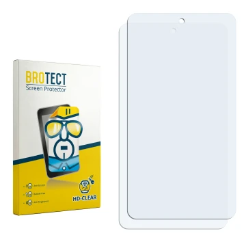 Vorderseite einer Produktverpackung mit dem Markenlogo BROTECT. Daneben ist der zugehörige Displayschutz.