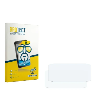 Vorderseite einer Produktverpackung mit dem Markenlogo BROTECT. Daneben ist der zugehörige Displayschutz.