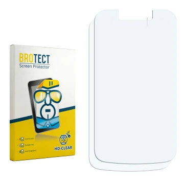 Vorderseite einer Produktverpackung mit dem Markenlogo BROTECT. Daneben ist der zugehörige Displayschutz.