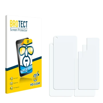 Vorderseite einer Produktverpackung mit dem Markenlogo BROTECT. Daneben ist der zugehörige Displayschutz.