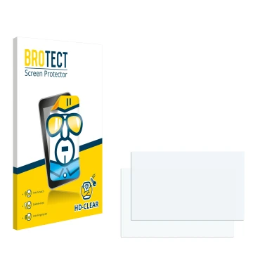 Vorderseite einer Produktverpackung mit dem Markenlogo BROTECT. Daneben ist der zugehörige Displayschutz.