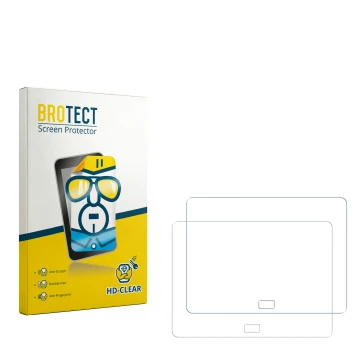 Vorderseite einer Produktverpackung mit dem Markenlogo BROTECT. Daneben ist der zugehörige Displayschutz.