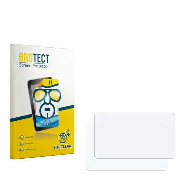 Vorderseite einer Produktverpackung mit dem Markenlogo BROTECT. Daneben ist der zugehörige Displayschutz.