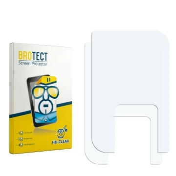 Vorderseite einer Produktverpackung mit dem Markenlogo BROTECT. Daneben ist der zugehörige Displayschutz.