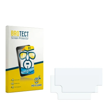Vorderseite einer Produktverpackung mit dem Markenlogo BROTECT. Daneben ist der zugehörige Displayschutz.