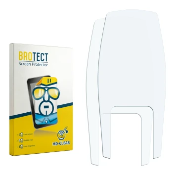 Vorderseite einer Produktverpackung mit dem Markenlogo BROTECT. Daneben ist der zugehörige Displayschutz.