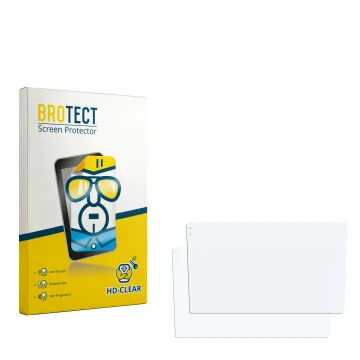 Vorderseite einer Produktverpackung mit dem Markenlogo BROTECT. Daneben ist der zugehörige Displayschutz.