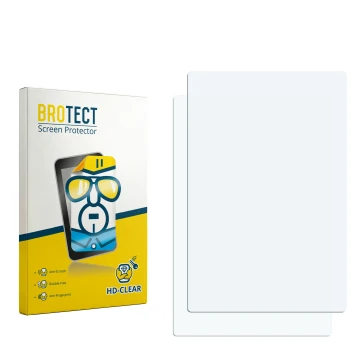 Vorderseite einer Produktverpackung mit dem Markenlogo BROTECT. Daneben ist der zugehörige Displayschutz.