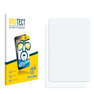 Vorderseite einer Produktverpackung mit dem Markenlogo BROTECT. Daneben ist der zugehörige Displayschutz.