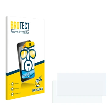 Vorderseite einer Produktverpackung mit dem Markenlogo BROTECT. Daneben ist der zugehörige Displayschutz.