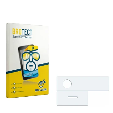 Vorderseite einer Produktverpackung mit dem Markenlogo BROTECT. Daneben ist der zugehörige Displayschutz.