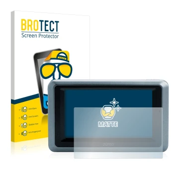 Vorderseite einer Produktverpackung mit dem Markenlogo BROTECT. Daneben ist das Gerät Garmin zumo 660 mit dem zugehörigen Disp