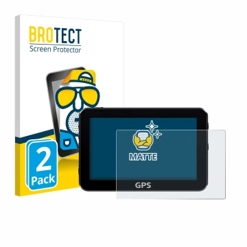 Vorderseite einer Produktverpackung mit dem Markenlogo BROTECT. Daneben ist das Gerät mit dem zugehörigen Displayschutz abgebi