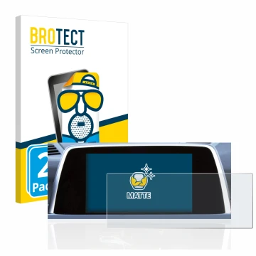 Vorderseite einer Produktverpackung mit dem Markenlogo BROTECT. Daneben ist das Gerät BMW 6 F13 Coupe 2011 iDrive Pro 10.2